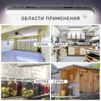 Линейный светодиодный светильник ЭРА SPP-201-2-65K-018 18Вт 6500К 1710Лм IP65 600 матовый с датчиком движения'