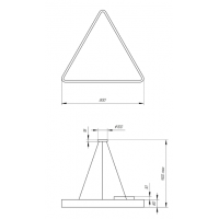 Светильник светодиодный Geometria ЭРА Delta SPO-152-B-40K-048 48Вт 4000К 3500Лм IP40 800*800*80 черный подвесной'