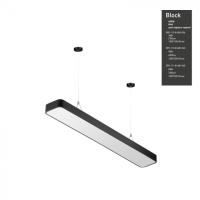 Светильник светодиодный Geometria ЭРА Block SPO-111-B-40K-060 60Вт 4000К 7200Лм IP40 1200*300*60 черный подвесной'