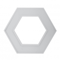 Светильник светодиодный Geometria ЭРА Hexagon SPO-124-W-40K-051 51Вт 4000К 3900Лм IP40 800*800*80 белый подвесной'