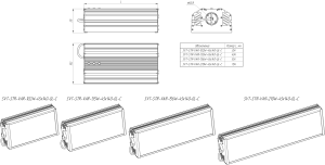 LED светильник SVT-STR-VAR-135W-45x140-GL-VC'