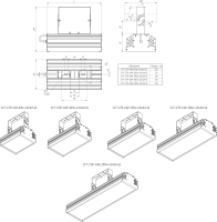 LED светильник SVT-STR-VAR-135W-20-GL'