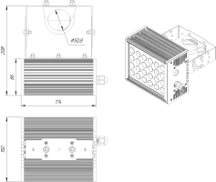 LED светильник SVT-ARH-CUBE-13W-15'