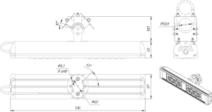 LED светильник SVT-STR-MPRO-Max-81W-35'