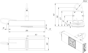 LED светильник SVT-STR-BM-45W-60'