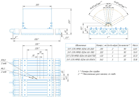 LED светильник SVT-STR-MPRO-102W-35-CRI90-5700K-QUATTRO'